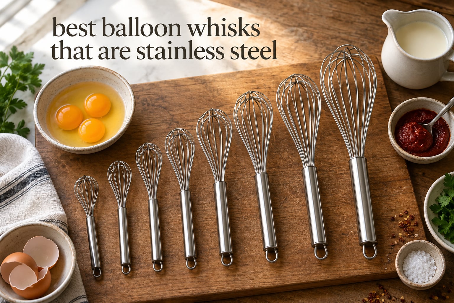 best balloon whisks that are stainless steel
