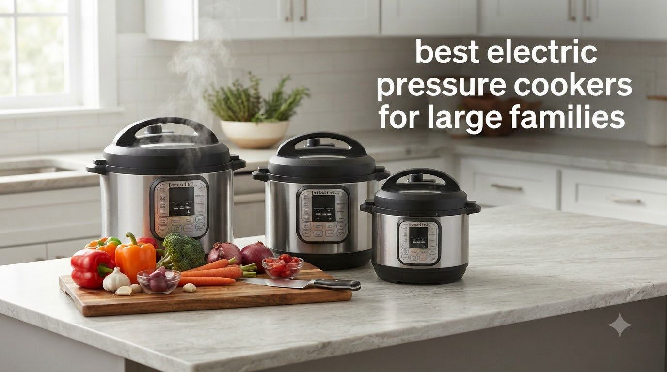 best electric pressure cookers for large families