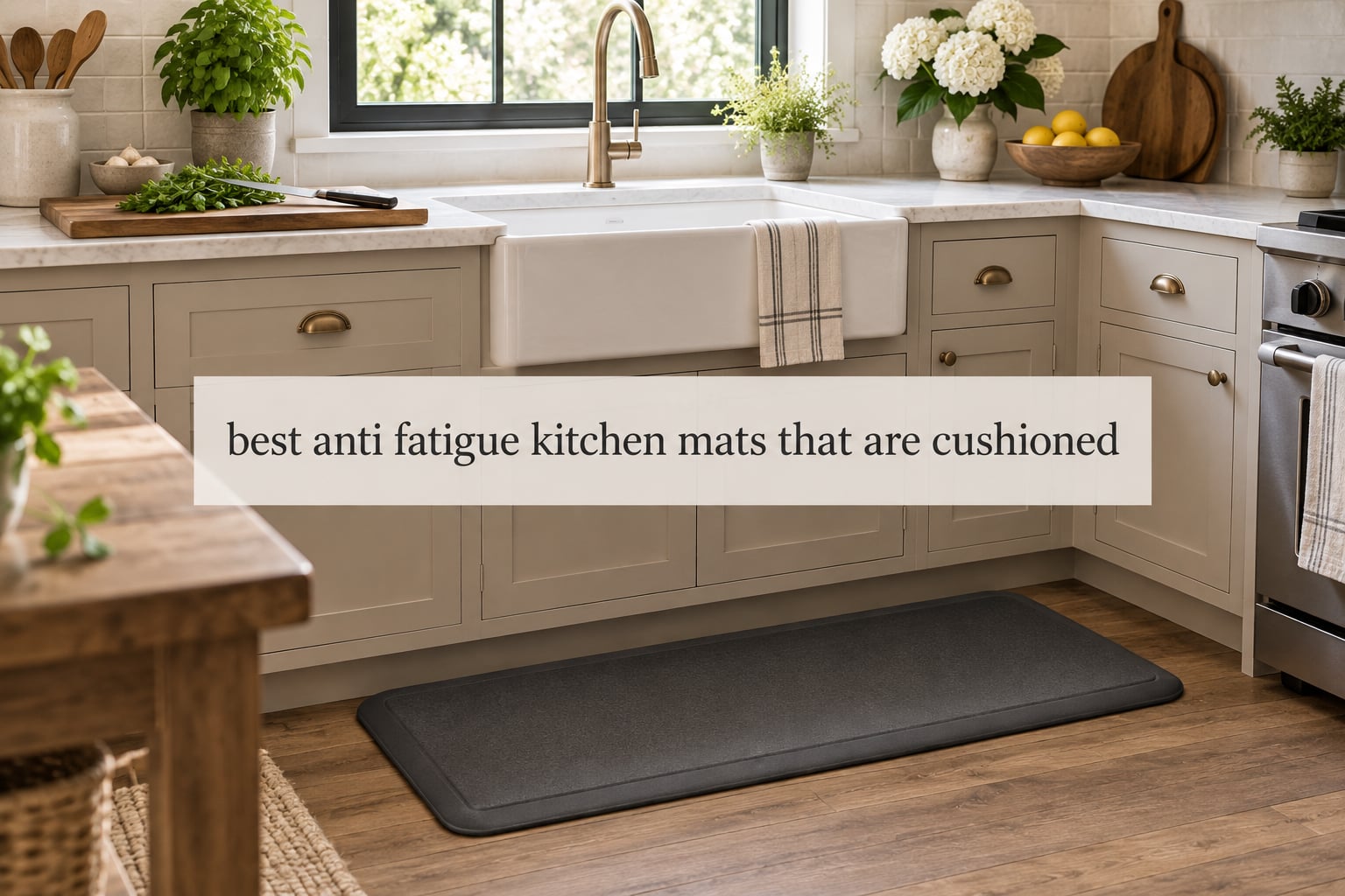 best anti fatigue kitchen mats that are cushioned