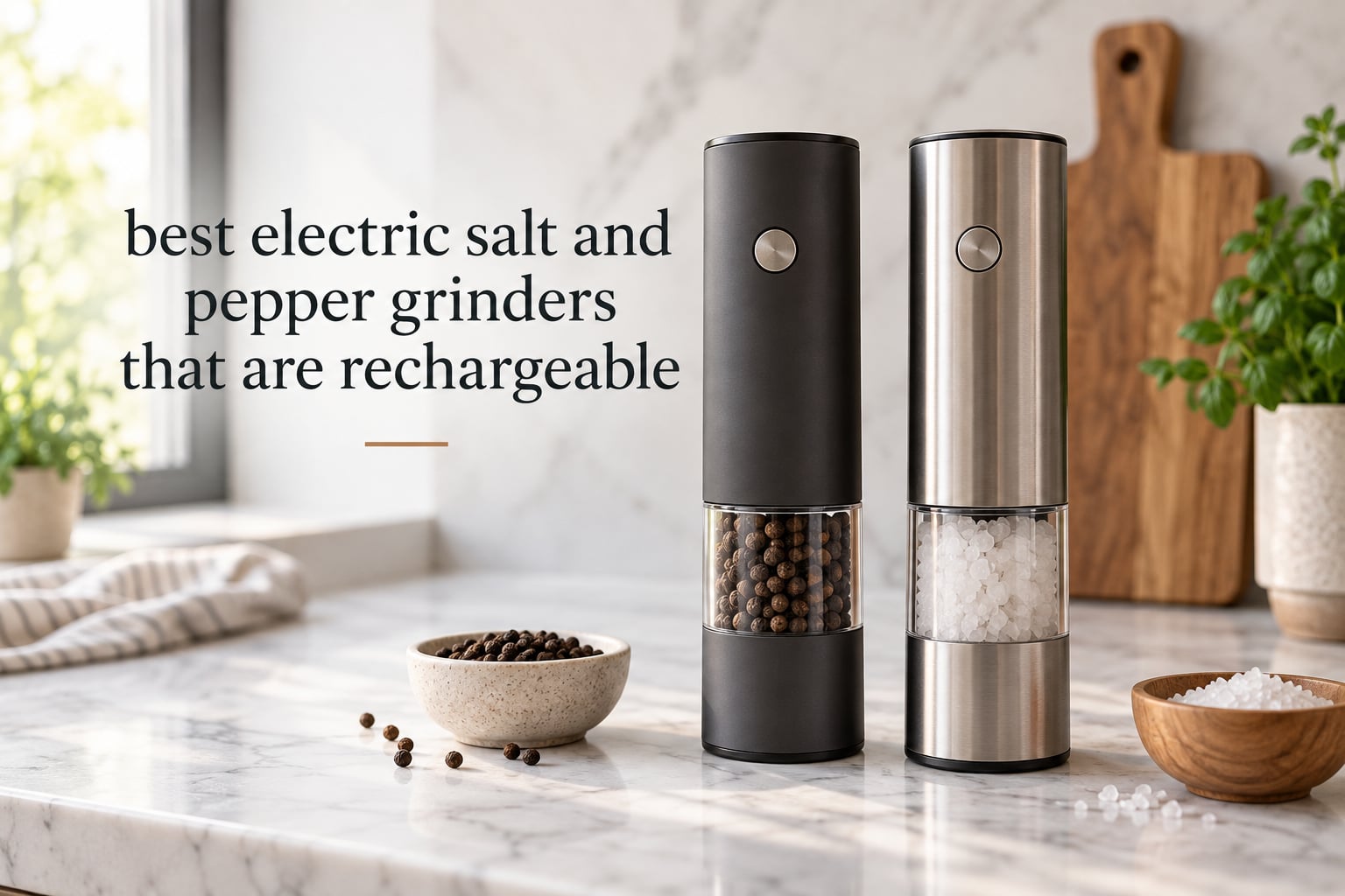 best electric salt and pepper grinders that are rechargeable