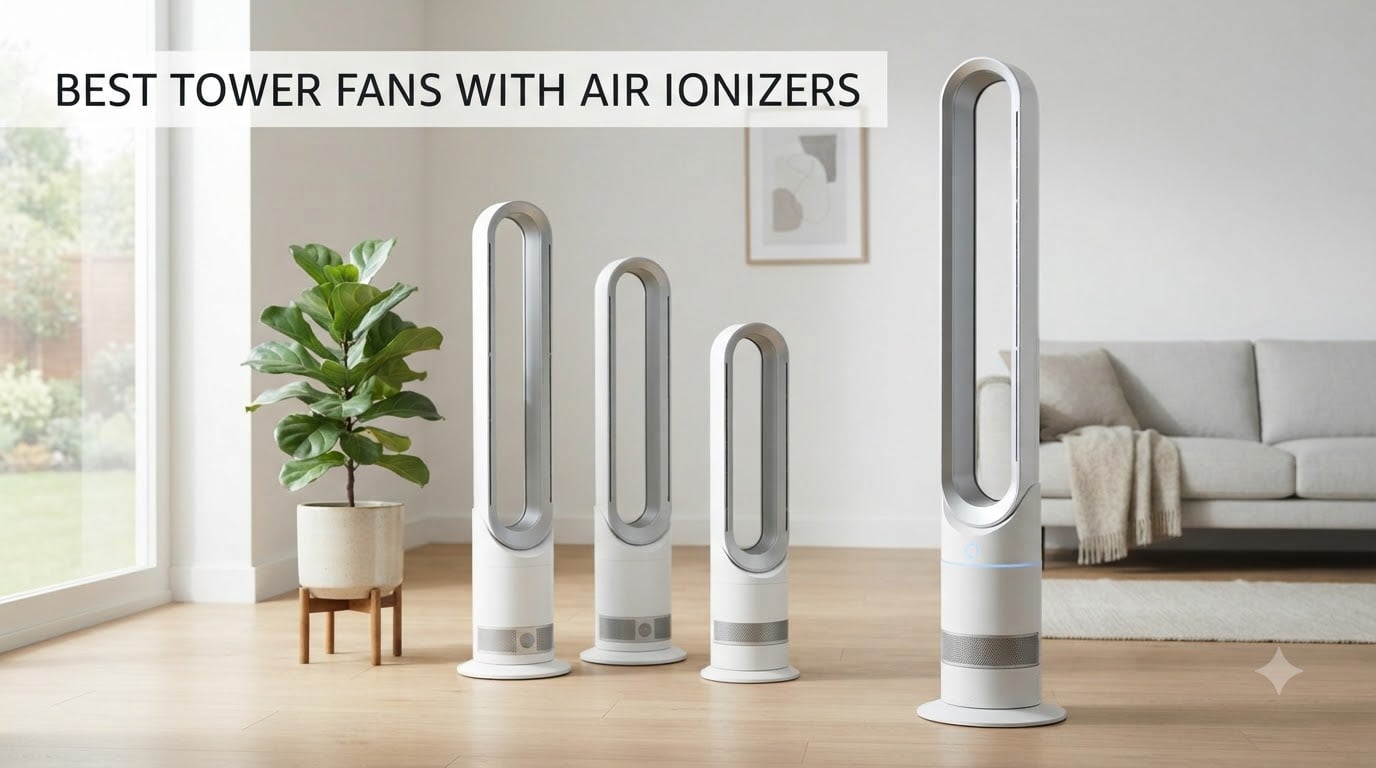 best tower fans with air ionizers