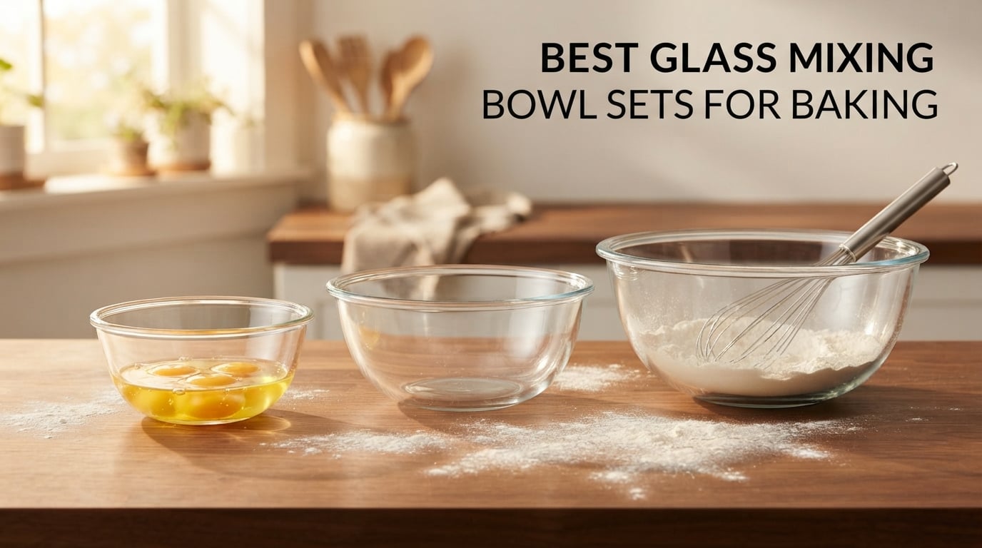 best glass mixing bowl sets for baking