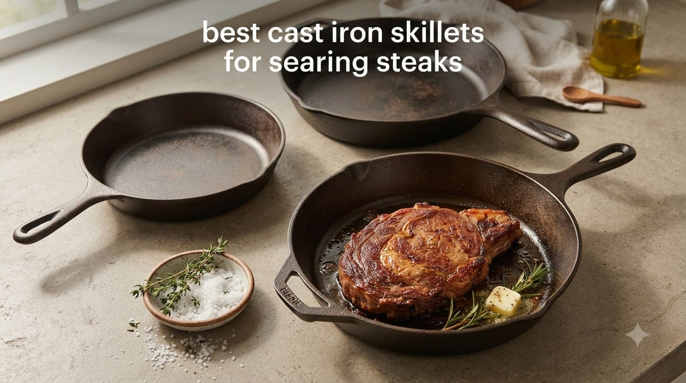 best cast iron skillets for searing steaks