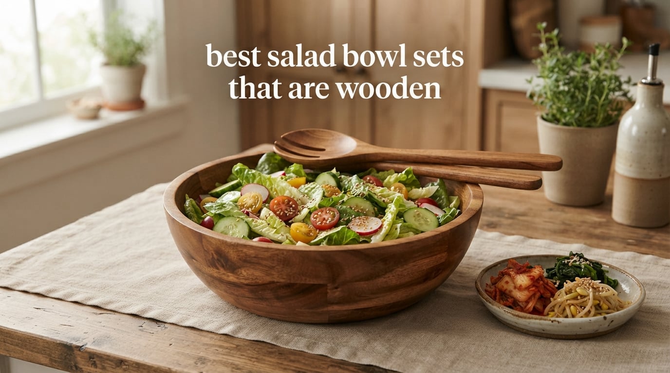best salad bowl sets that are wooden