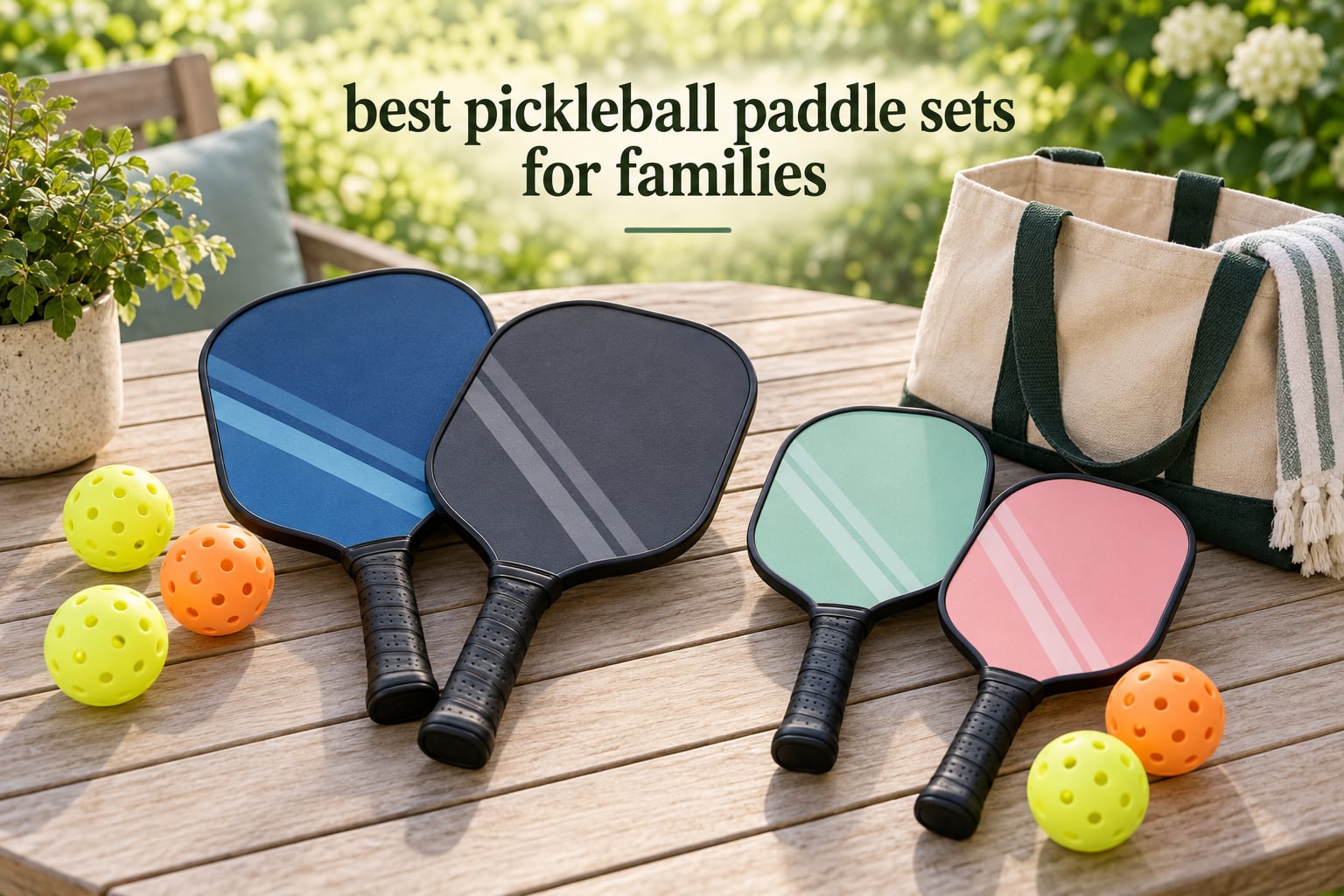 best pickleball paddle sets for families
