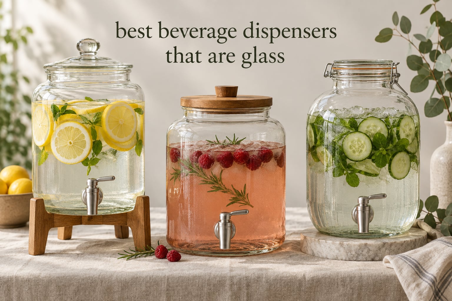 best beverage dispensers that are glass