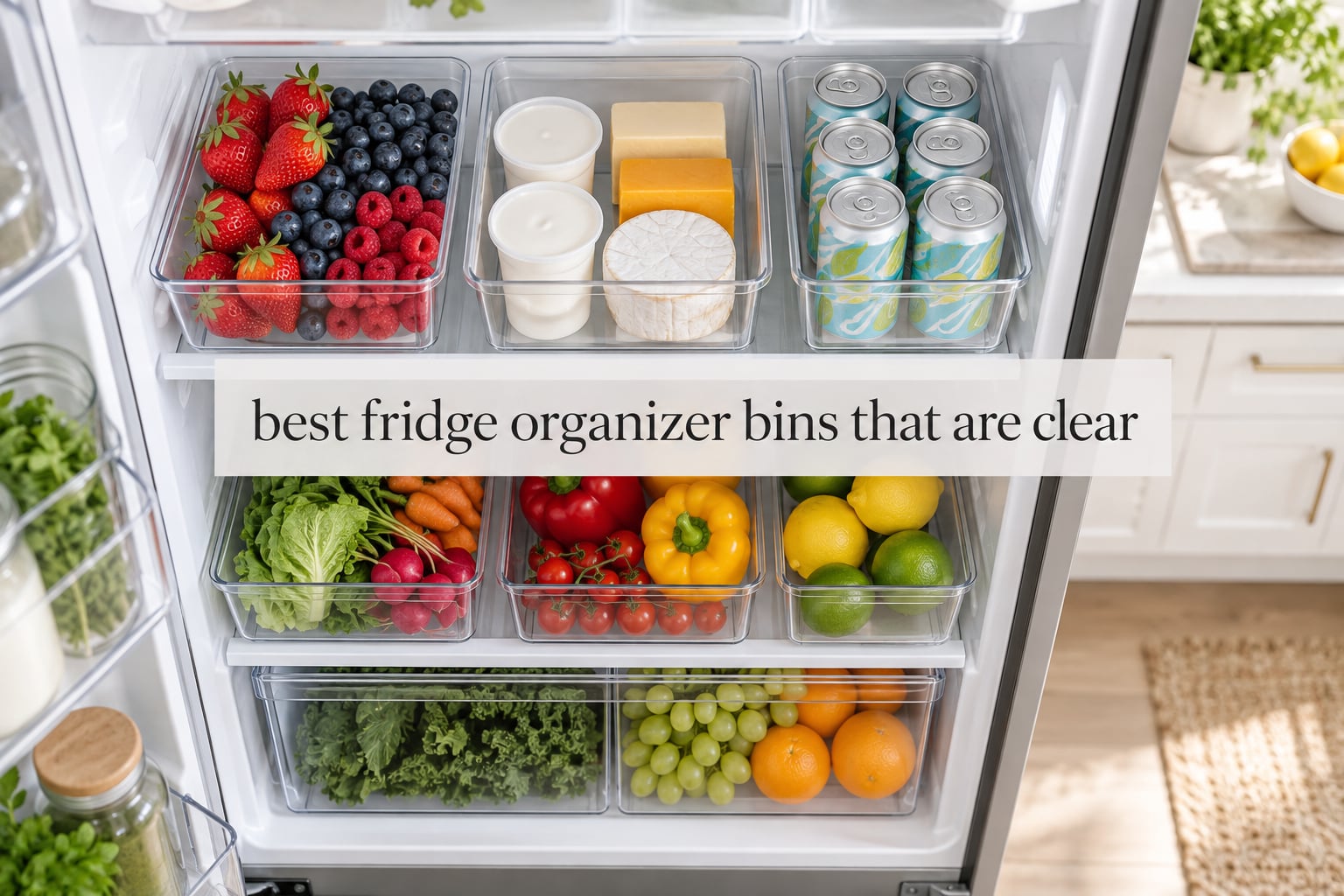 best fridge organizer bins that are clear