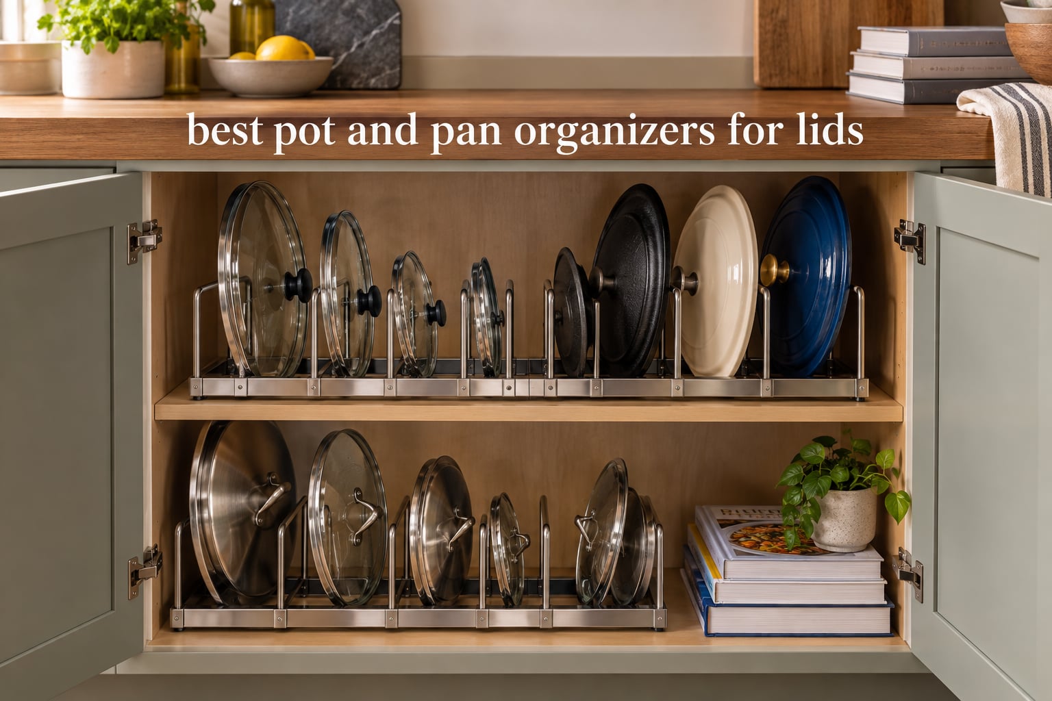 best pot and pan organizers for lids
