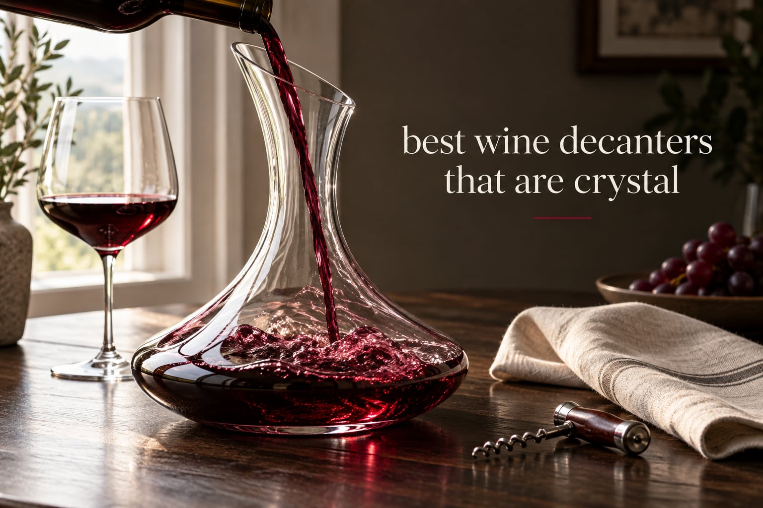 best wine decanters that are crystal