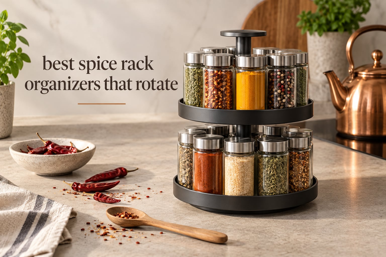 best spice rack organizers that rotate