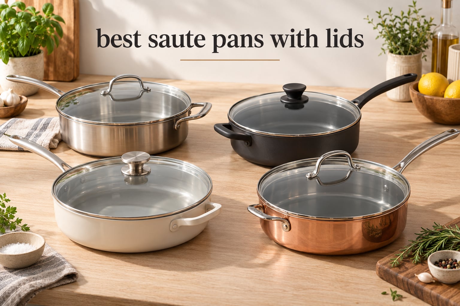 best saute pans with lids