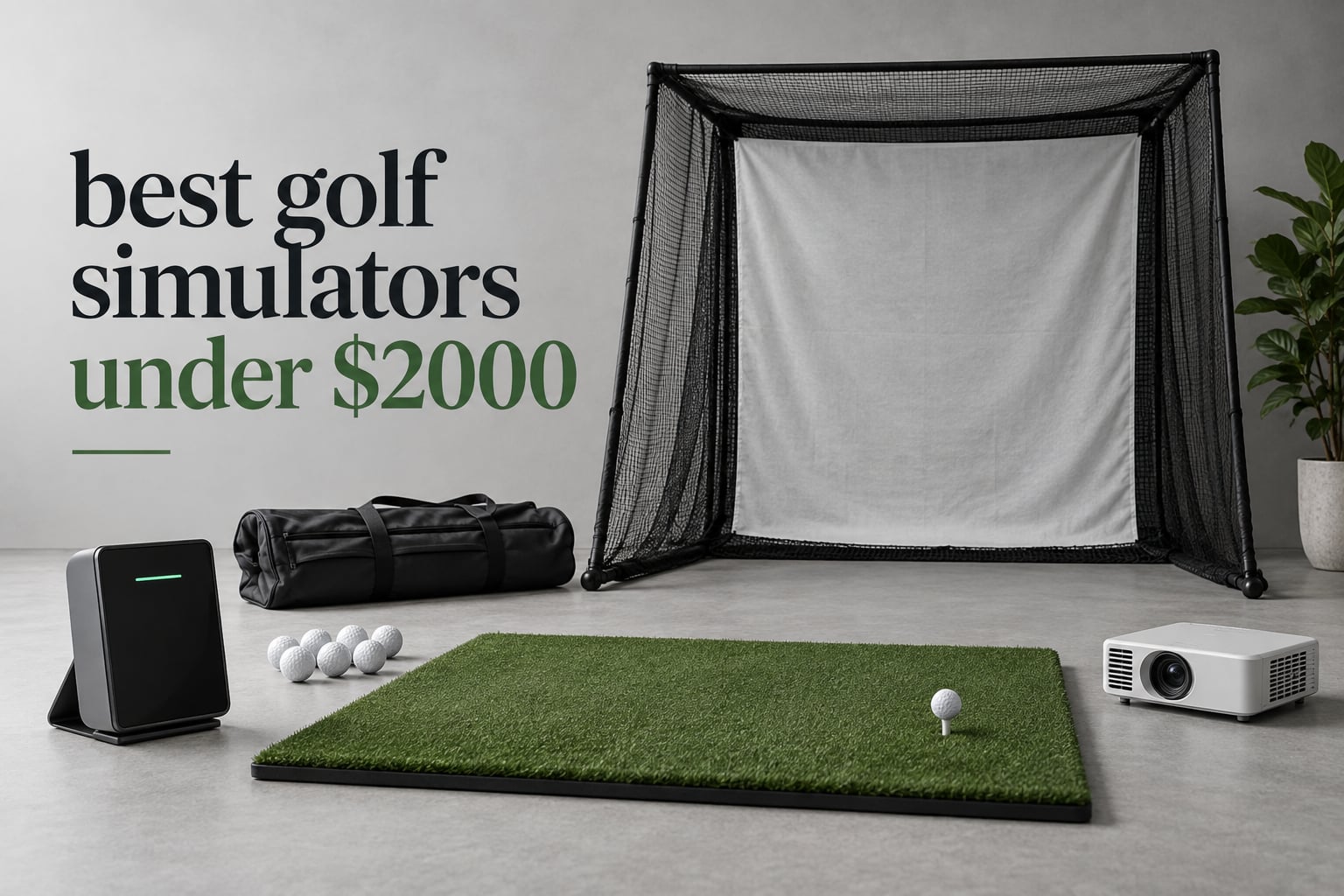 best golf simulators under $2000