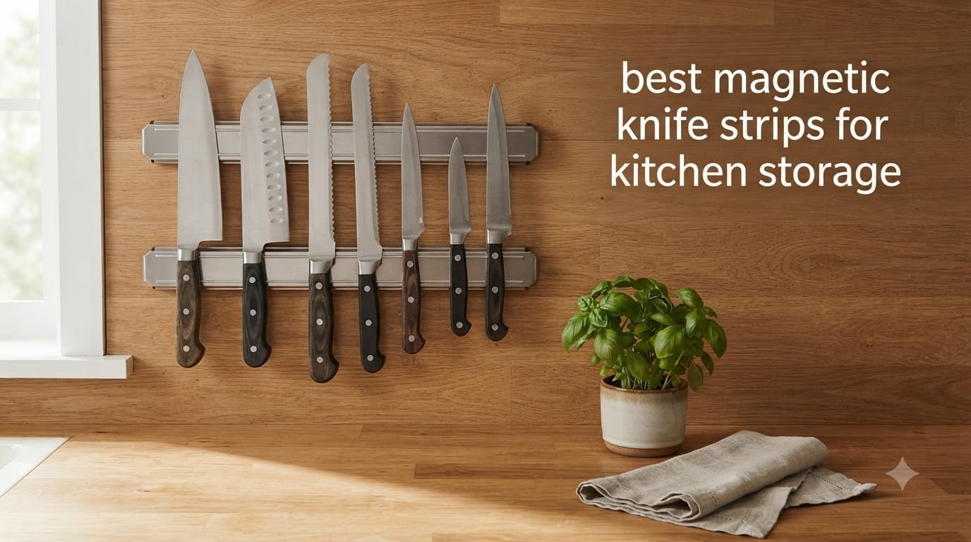best magnetic knife strips for kitchen storage