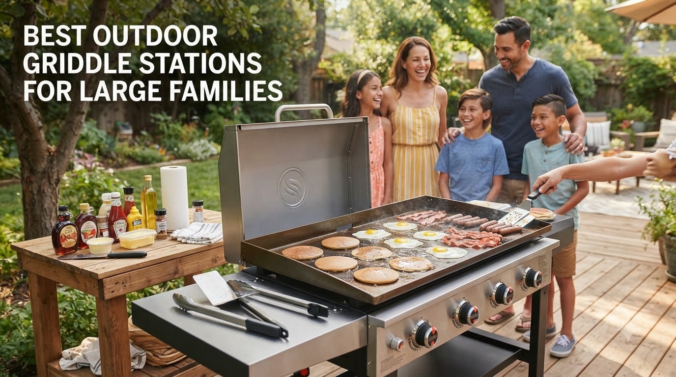 best outdoor griddle stations for large families