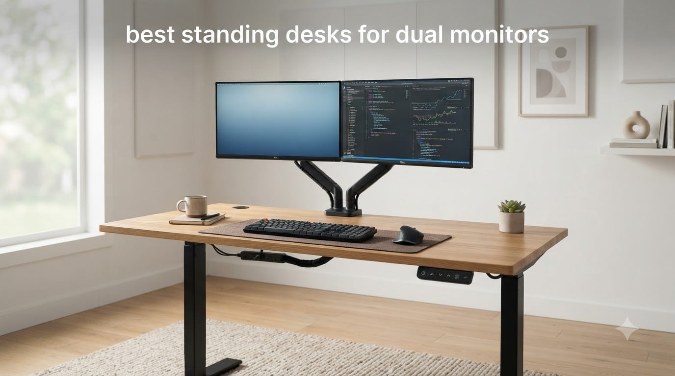 best standing desks for dual monitors