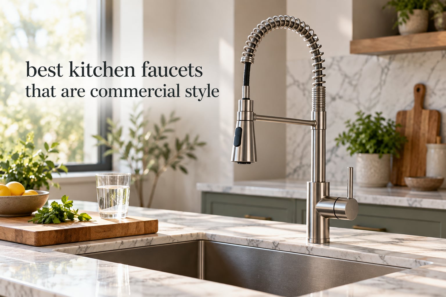 best kitchen faucets that are commercial style