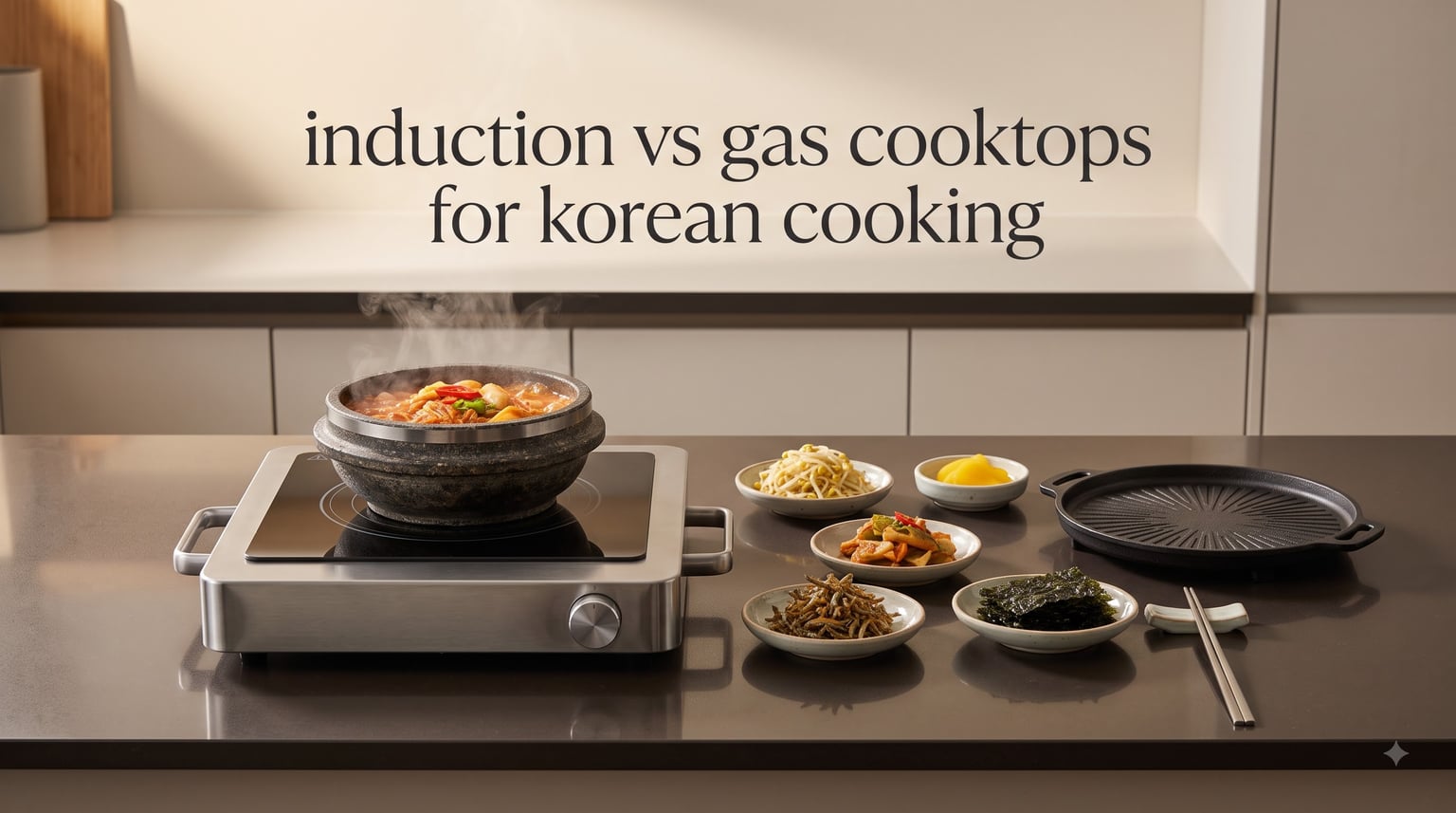 induction vs gas cooktops for korean cooking