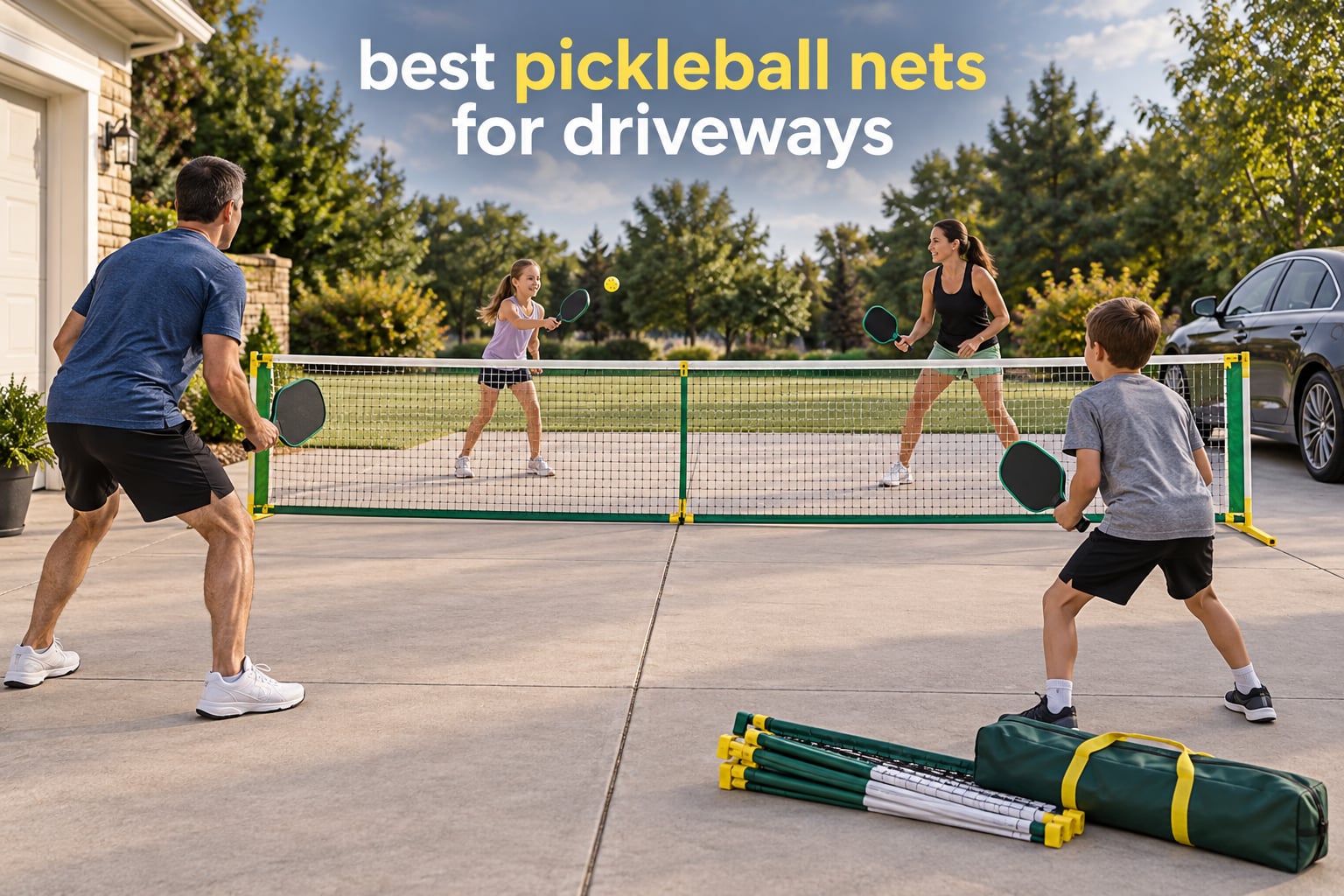 best pickleball nets for driveways