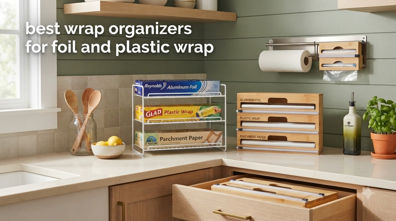 best wrap organizers for foil and plastic wrap