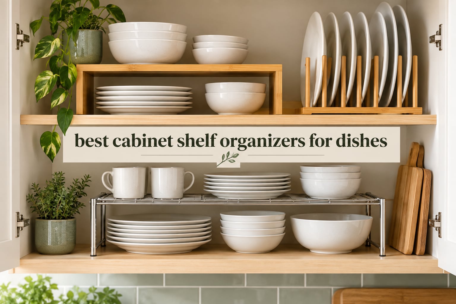 best cabinet shelf organizers for dishes