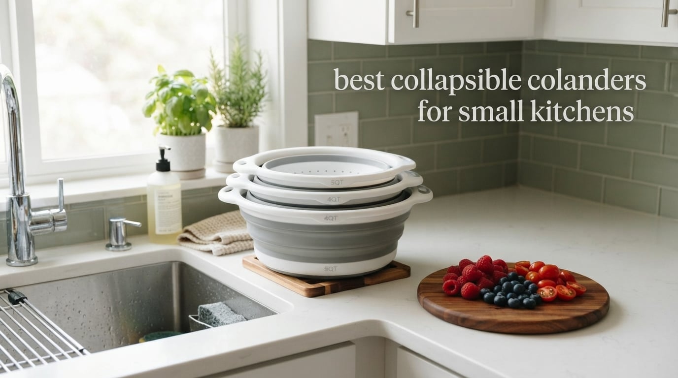 best collapsible colanders for small kitchens