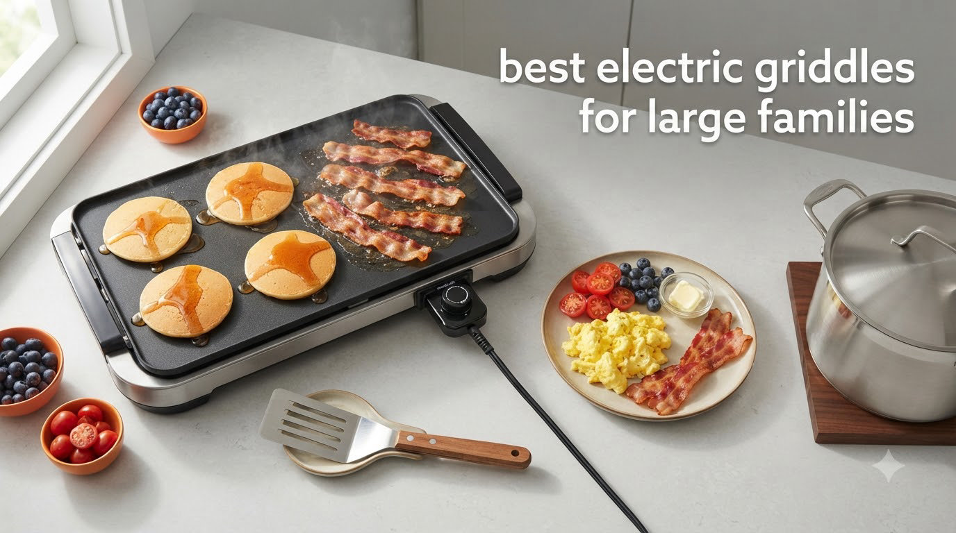 best electric griddles for large families