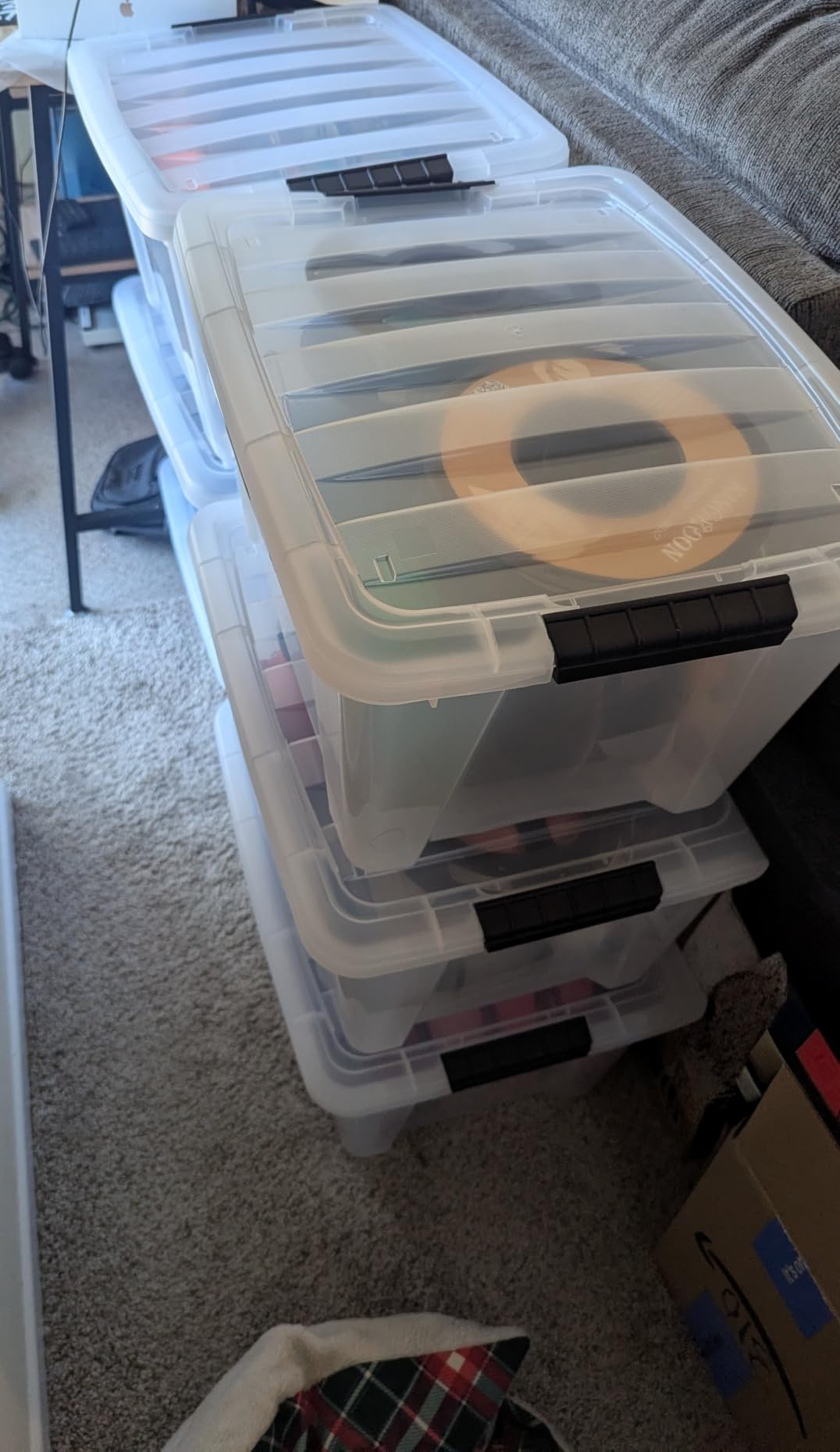 IRIS USA 6-Pack 54 Quart Storage Bins with Lids, Clear customer photo 1