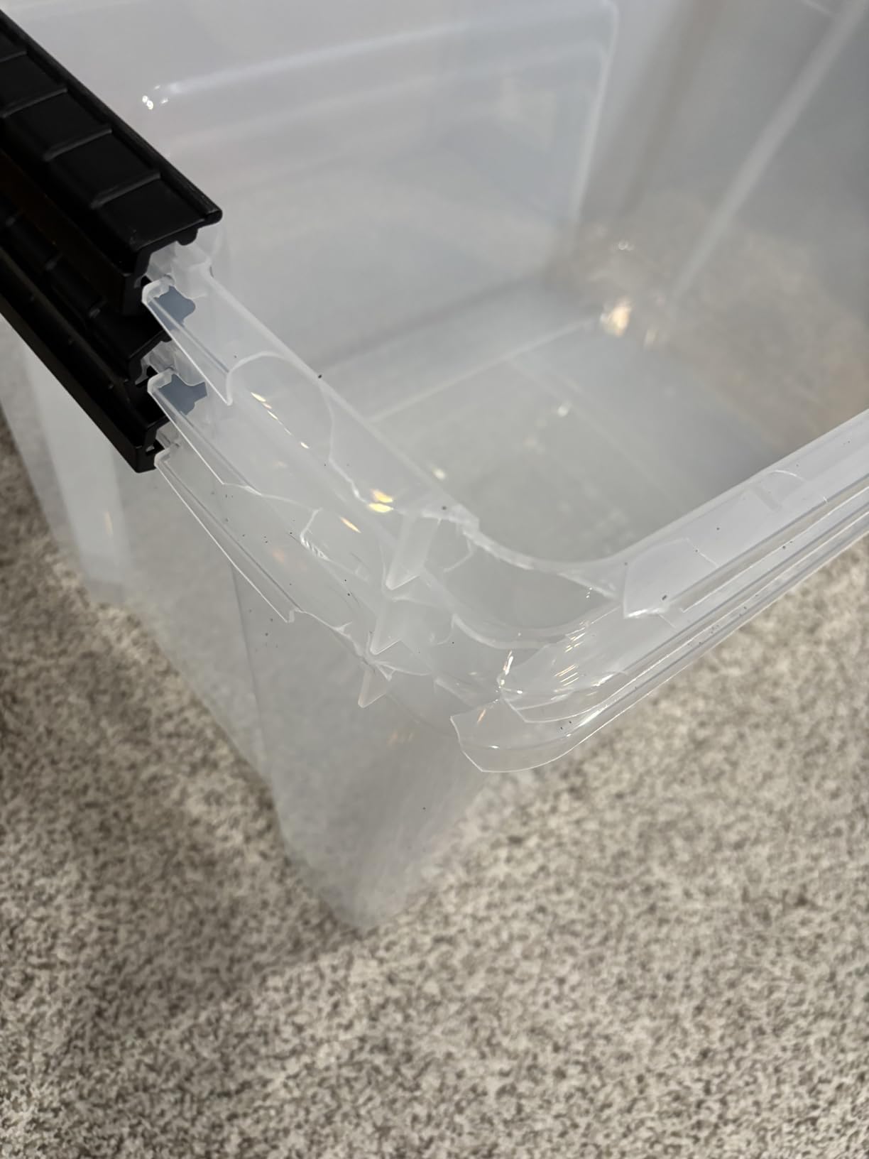 IRIS USA 6-Pack 54 Quart Storage Bins with Lids, Clear customer photo 2