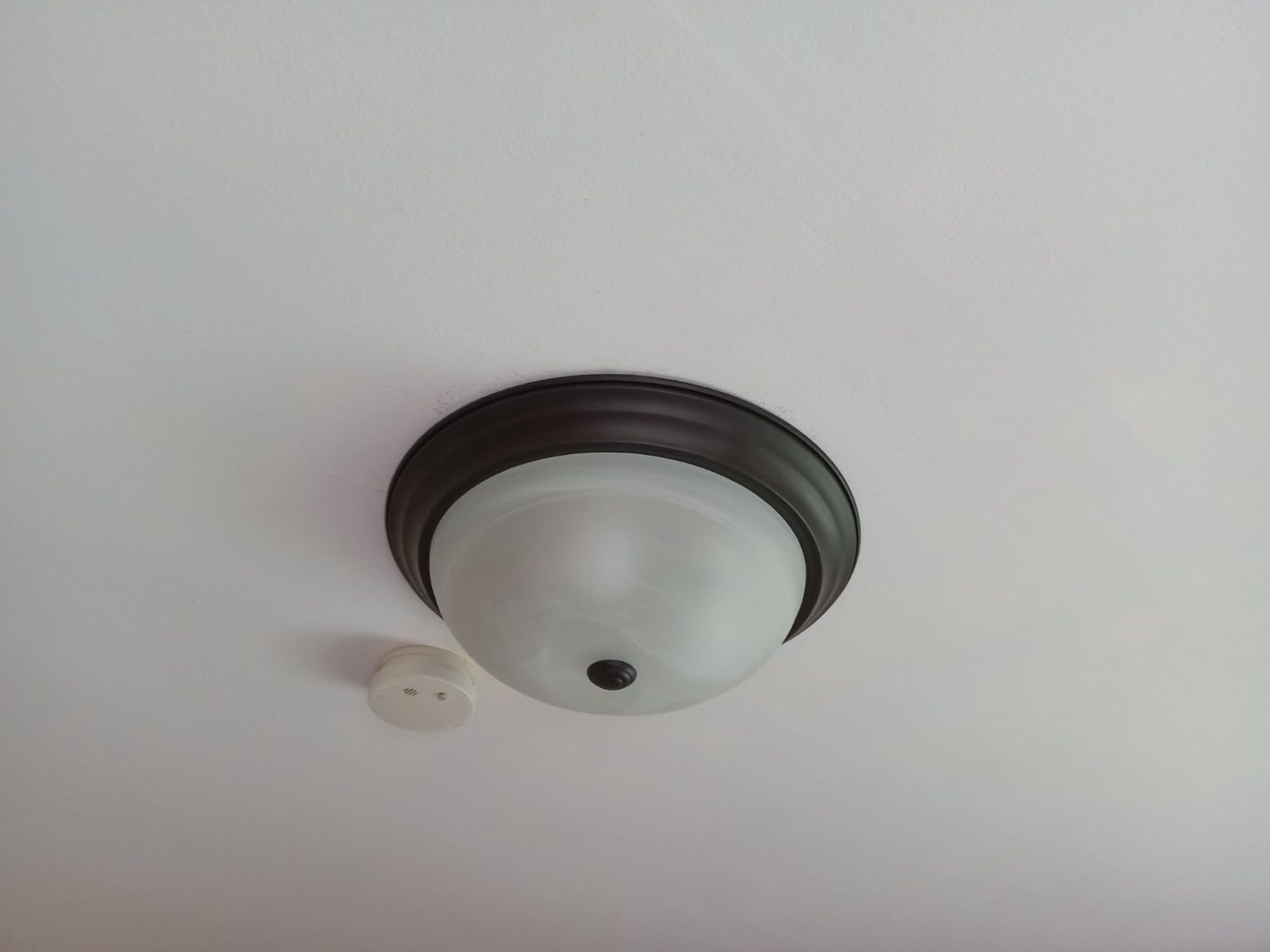 DESIGNERS FOUNTAIN Reedley 3-Lights Flush Mount Ceiling Light, 15 Inch Lighting Fixture for Kitchen, Bedroom, Bathroom, and Hallway, White Alabaster Glass, Oil Rubbed Bronze, 1257L-ORB-AL customer photo 1