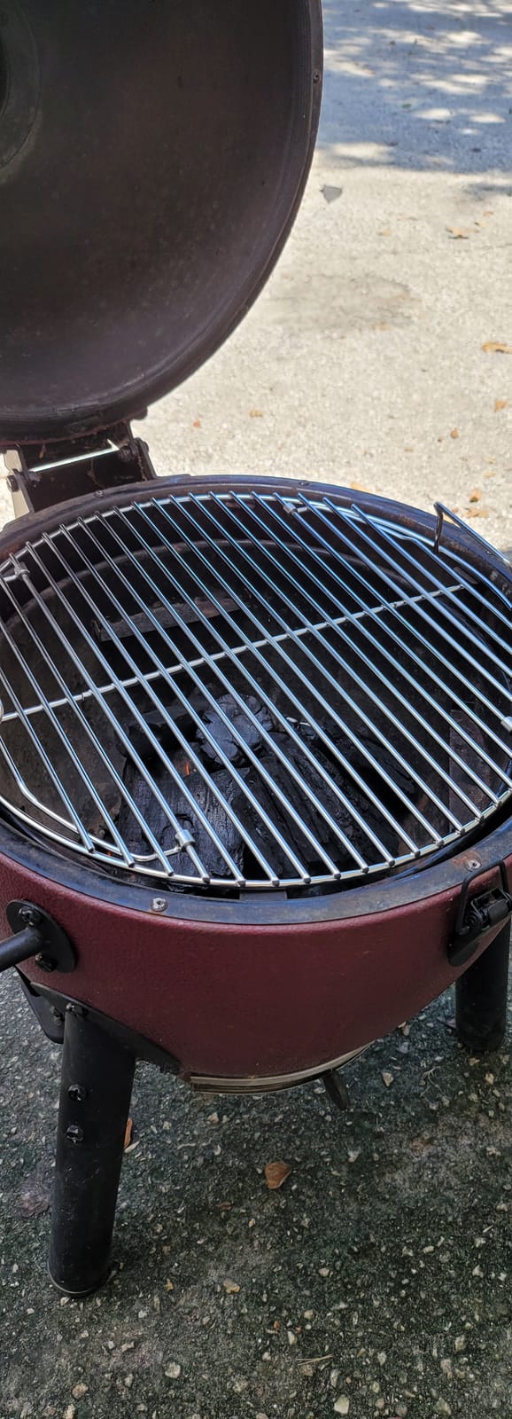 201 Stainless Steel Charcoal Grill Cooking Replacement Grate (ACTUAL DIAMETER 13.72 INCHES) With handles and hinges - Compatible with Weber 14