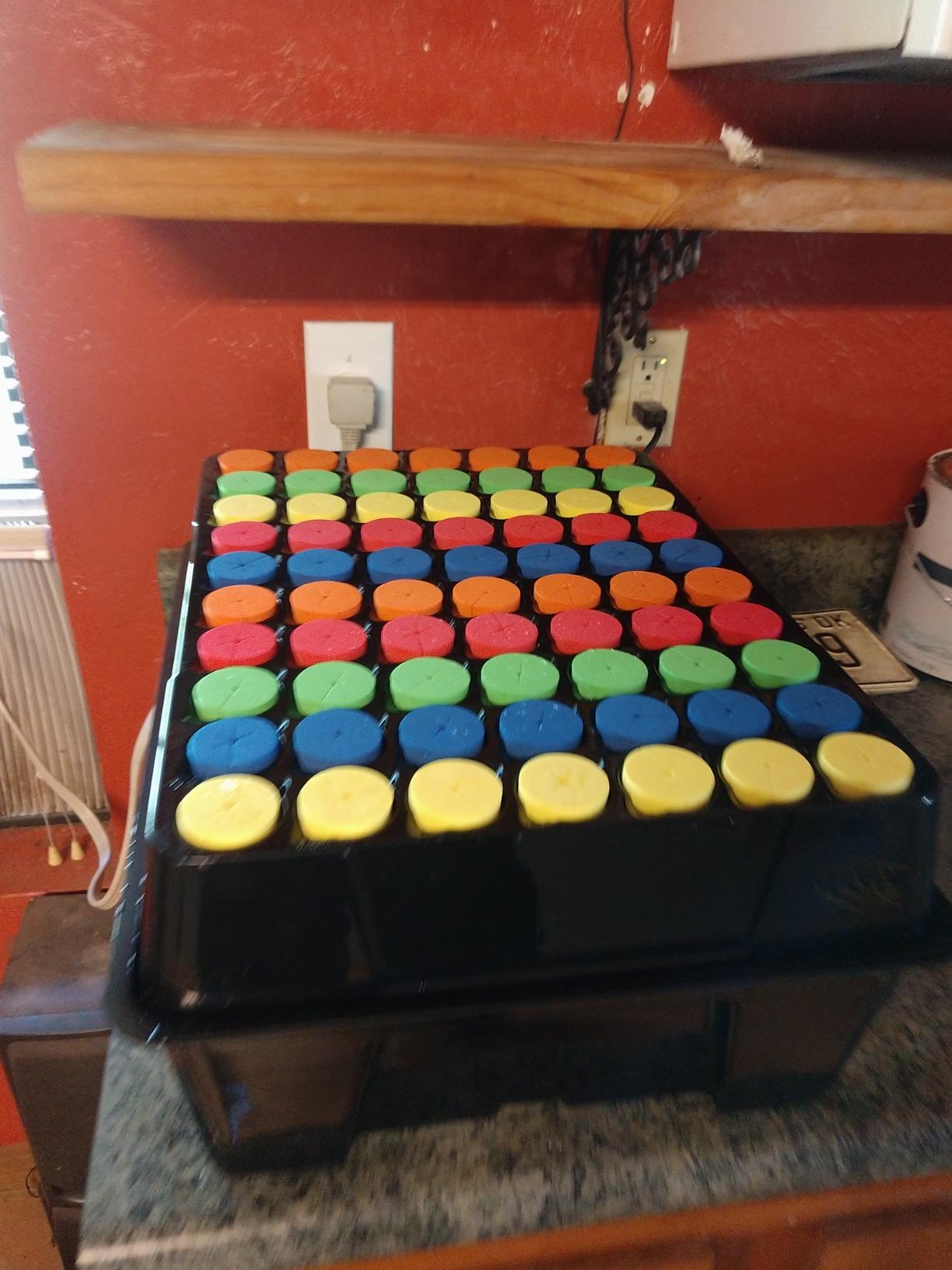 HORTIPOTS Cloning Machine Aeroponic Cloner System 70 Site for Plant Cuttings Using 1.625 inch Neoprene Clone Inserts (1-5/8 inch) customer photo 1