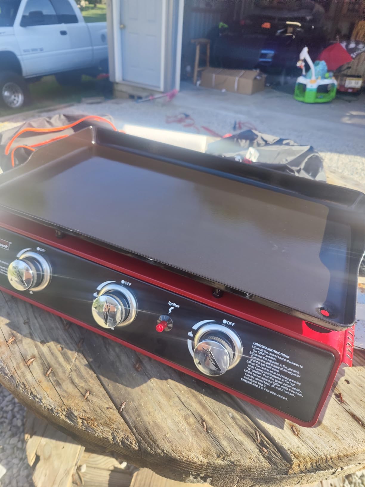Royal Gourmet PD1301S Portable 3-Burner Tabletop Gas Griddle customer photo 1