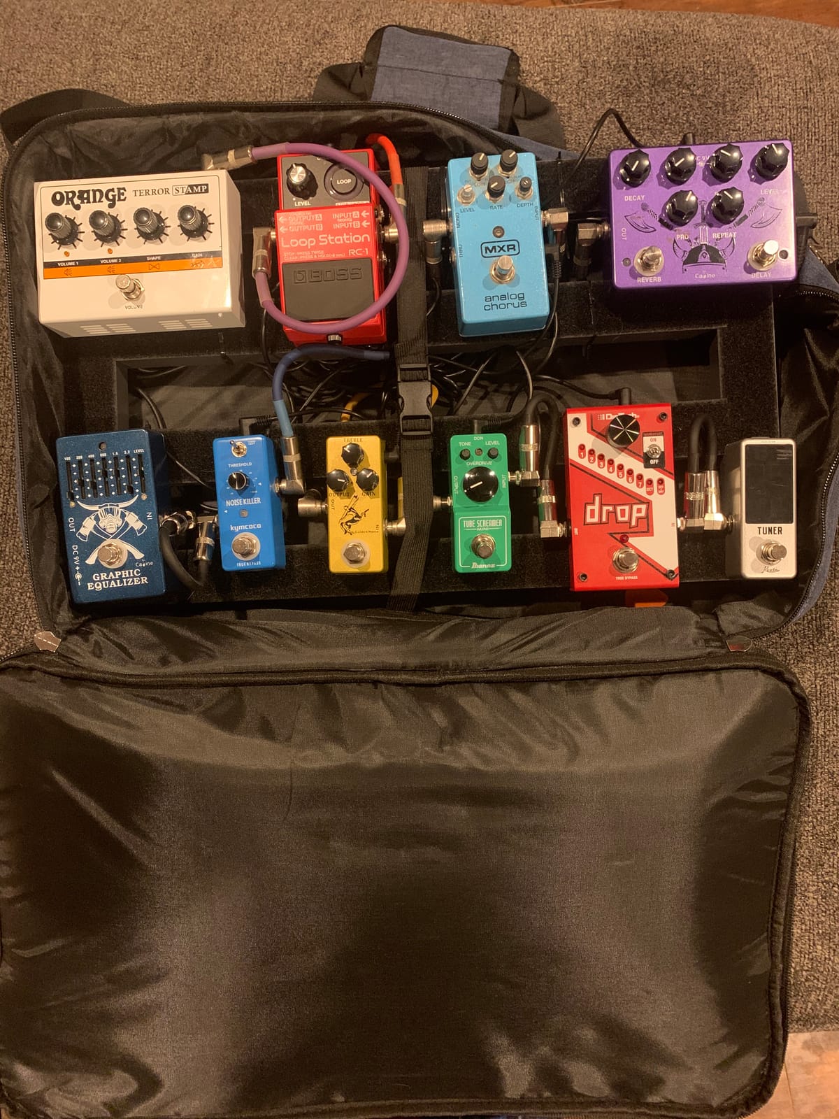 Ghost Fire Guitar Pedal Board Aluminum Alloy 1.76lb Super light Effect Pedalboard 19.8''x11.5'' with Carry Bag,SPL-04 customer photo 2