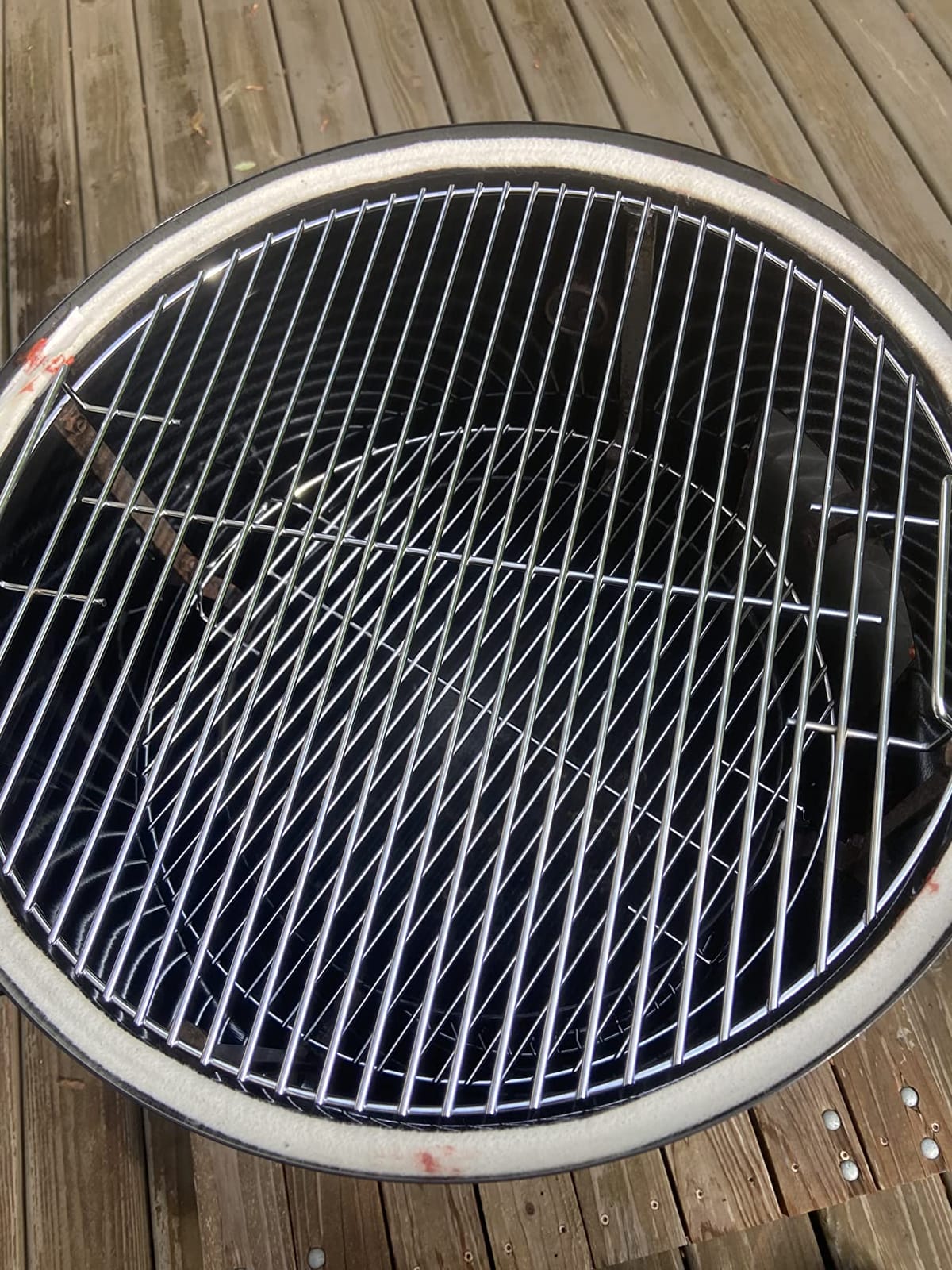 Uniflasy 8835 Cast Iron Grill Grate for Weber 22 and 22.5 in Kettle Grills Gourmet BBQ System customer photo 2