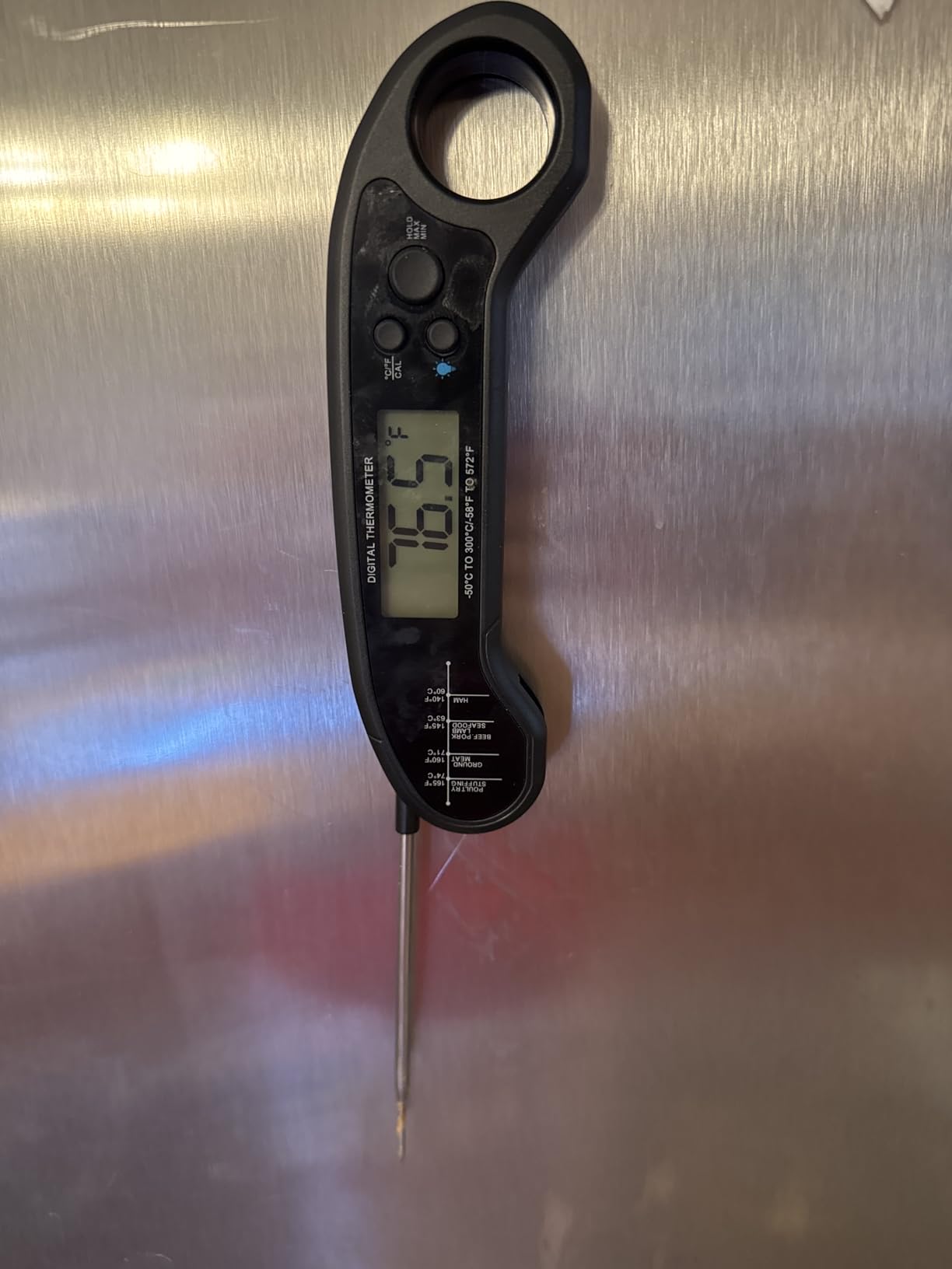 Meat Thermometer Digital, Instant Read Meat ThermometerI for Grill and Cooking, Waterproof Food Thermometer for Kitchen and Outside, BBQ, Turkey, Candy, Liquids, Beef customer photo 1