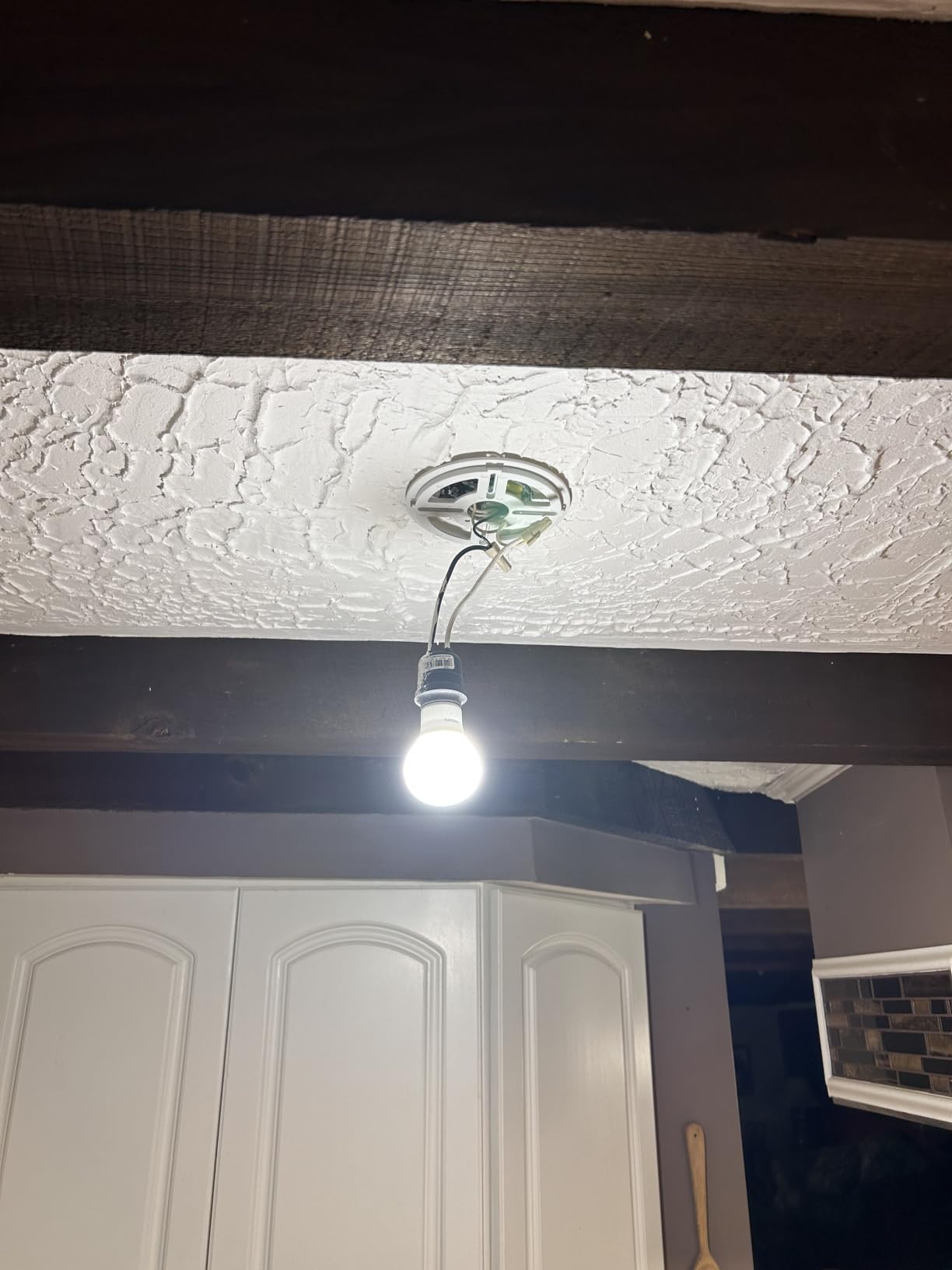 Allsmartlife LED Flush Mount Ceiling Light Fixture, 12inch 24W 2880lm CCT 3000K/4000K/6500K Thin Round Flat Panel Light Surface Mount for Kitchen, Bedroom, Laundry. Dimmable Ceiling Lamp customer photo 2