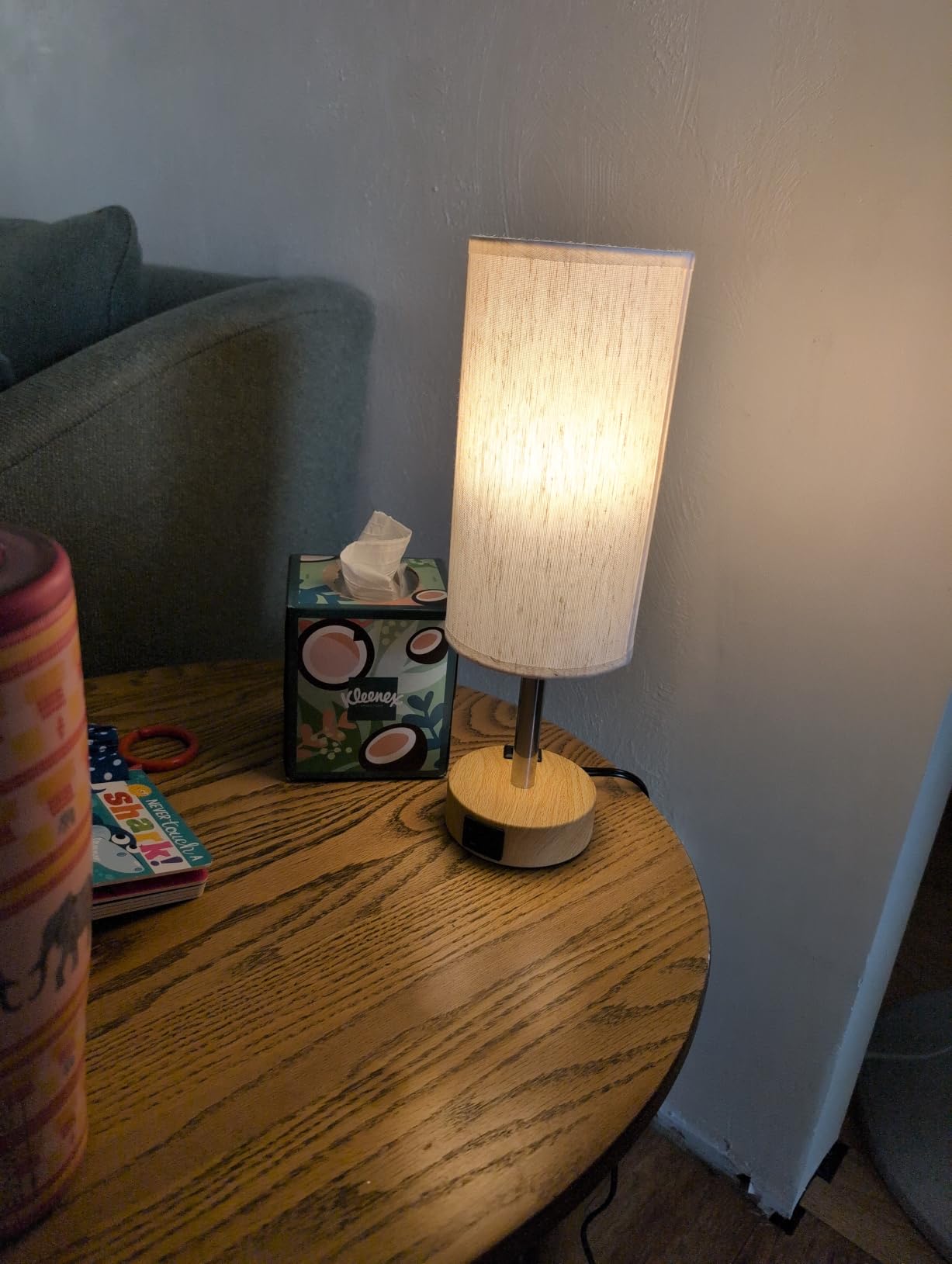 Fenmzee Bedside Table Lamp for Bedroom - Dimmable Touch, USB A+C, AC Outlet customer photo 1