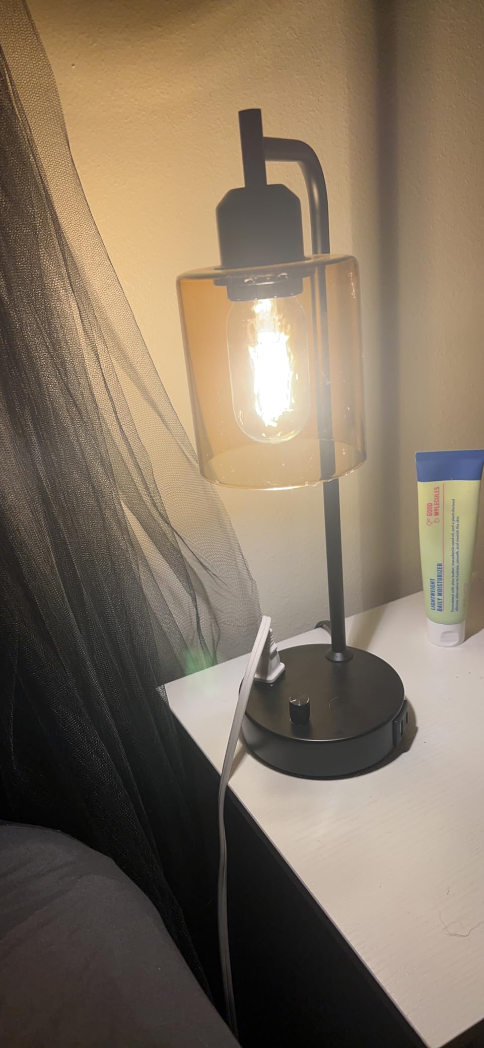 Industrial Bedside Lamps Set of 2, Fully Dimmable Desk Lamps for Bedroom customer photo 2