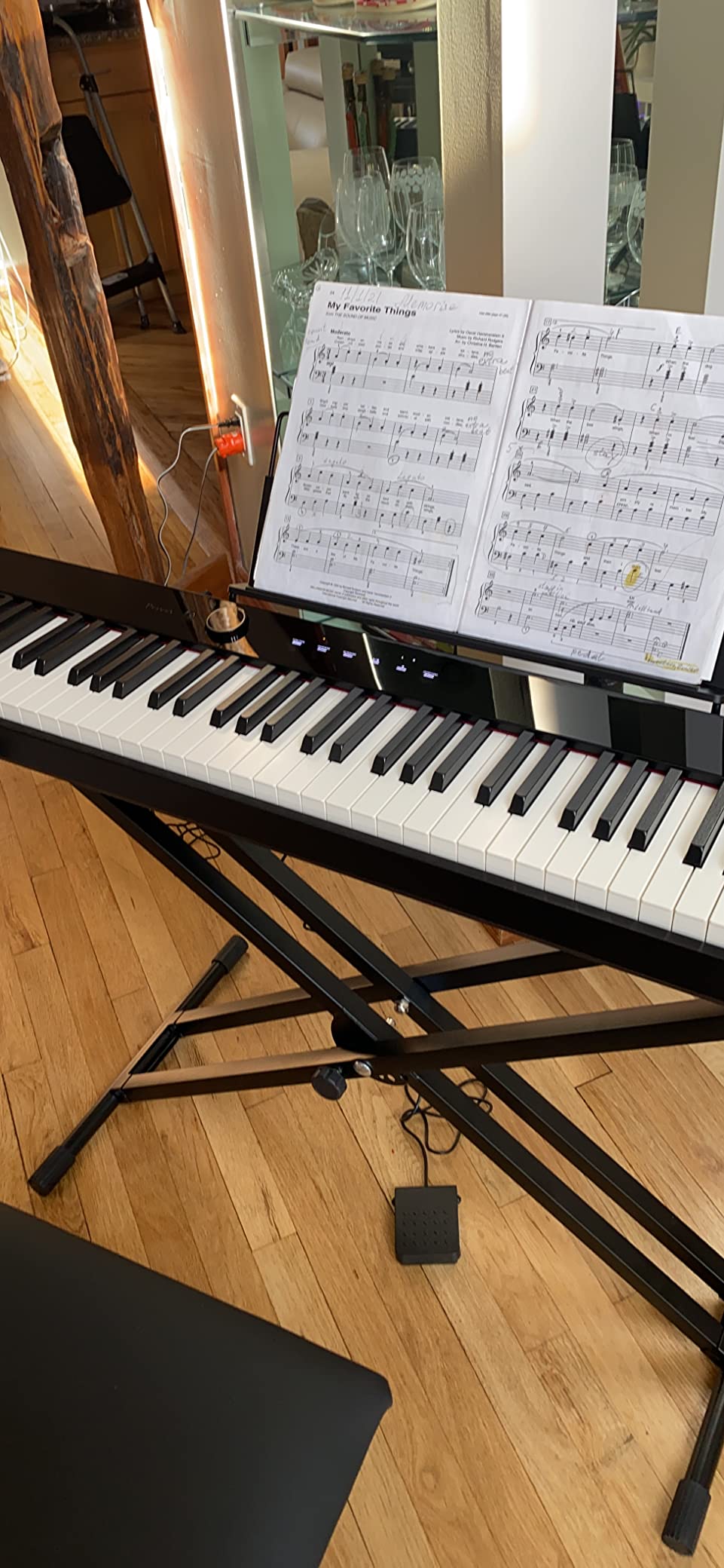 Casio Privia PX-S1100 – 88-Key Touch-Responsive Weighted Digital Piano | Ultra-Portable | Superior Sound | German Grand Tone, Bluetooth, Casio Music Space App | Mellow Beige customer photo 1