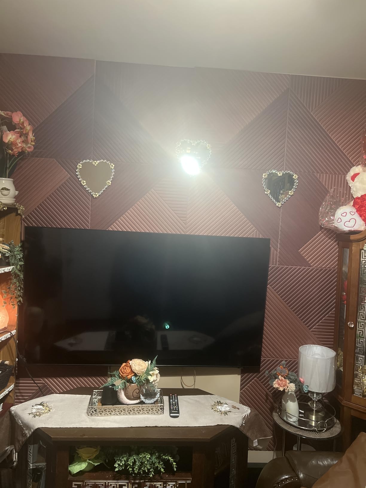 BUBOS 6-Pack Acoustic Panels, Wood Grain Sound Absorbing Panels, 23.6x23.6 customer photo 1