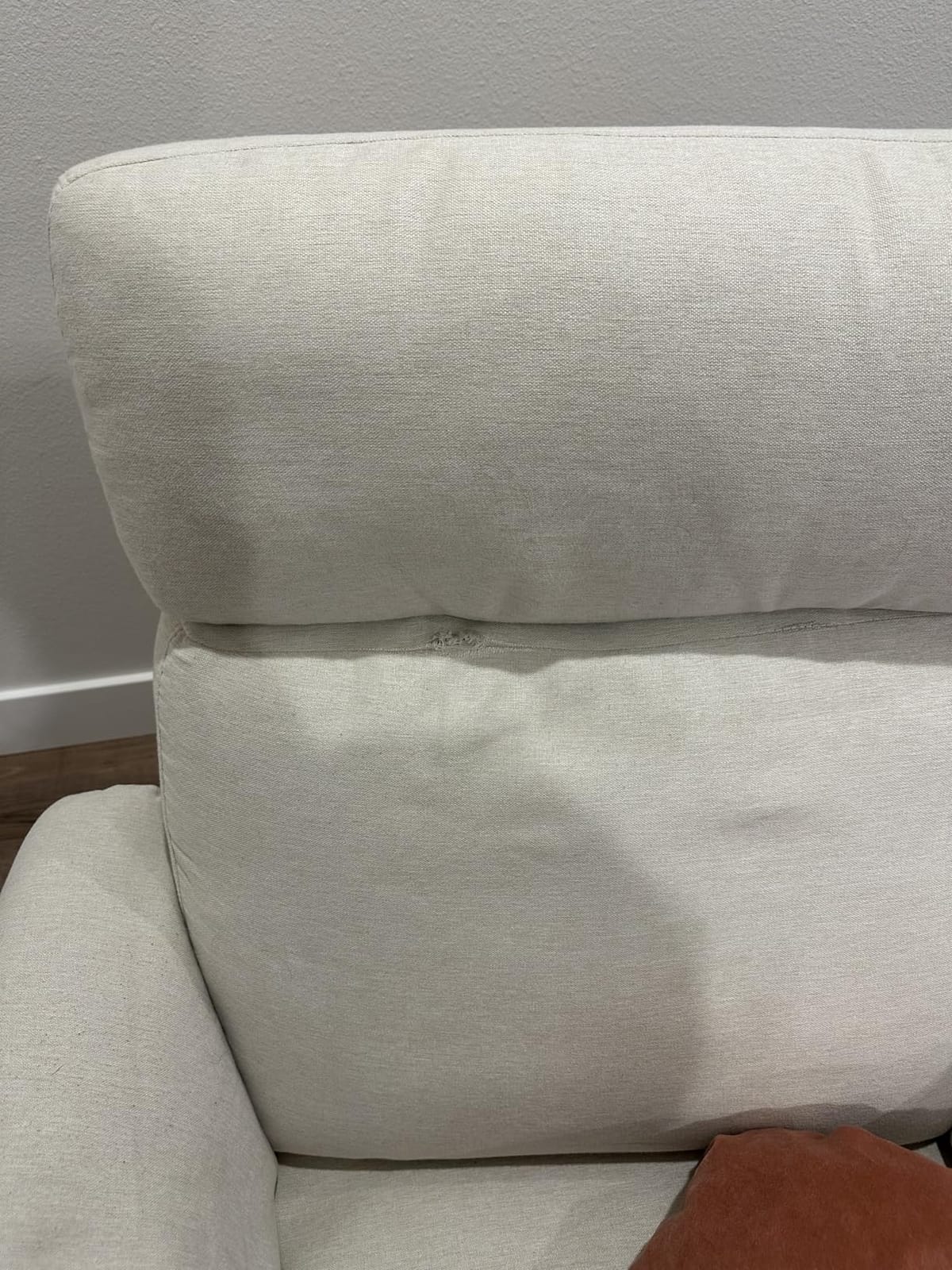 Davinci Suzy Recliner Glider w/ 360° Swivel, Manual, Heathered Blue customer photo 2