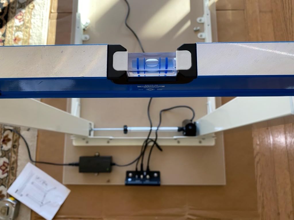 VIVO Black 4-Leg Dual Motor Standing Desk Frame, DESK-E4B customer photo 1