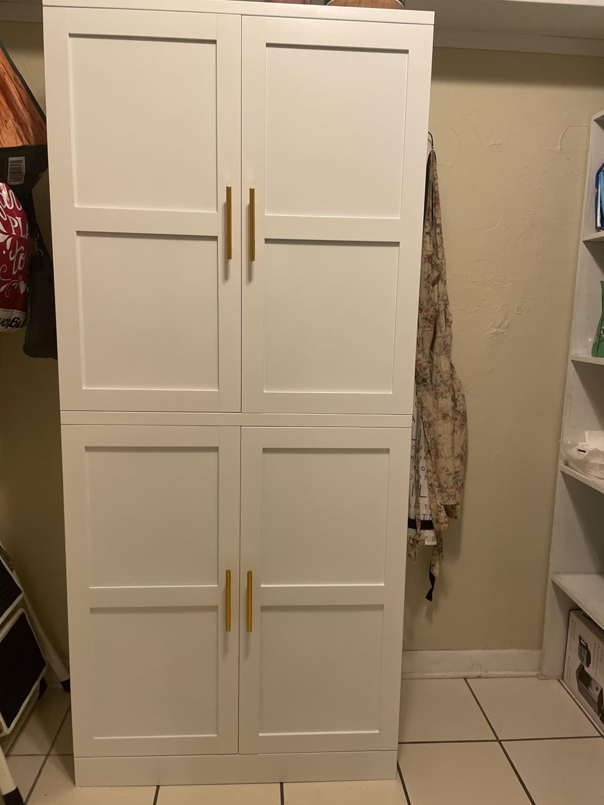 GAIOUS Metal Pantry Cabinet, Kitchen Pantry Storage Cabinets with 2 Door customer photo 2
