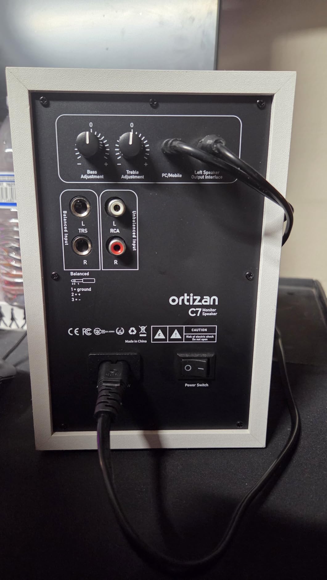 Ortizan C7 Powered Studio Monitors Pair with Bluetooth 5.3, Black customer photo 1