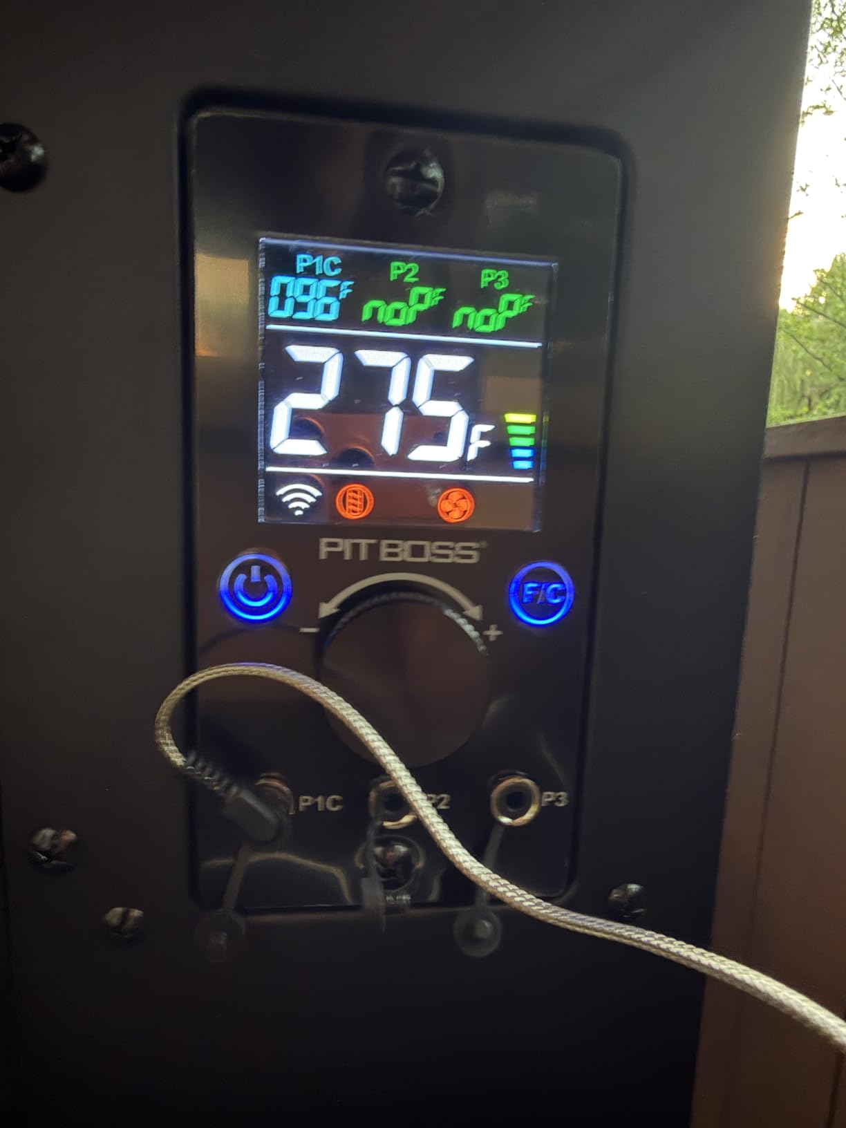 Pit Boss Navigator 3-Series WiFi & Bluetooth Wood Pellet Vertical Smoker with LCD Digital Controller, 1,118-Sq. In. 5-Rack Cooking Space, 130°F to 420°F Temp Range, Meat Probe, 50 lb. Pellet Hopper customer photo 2