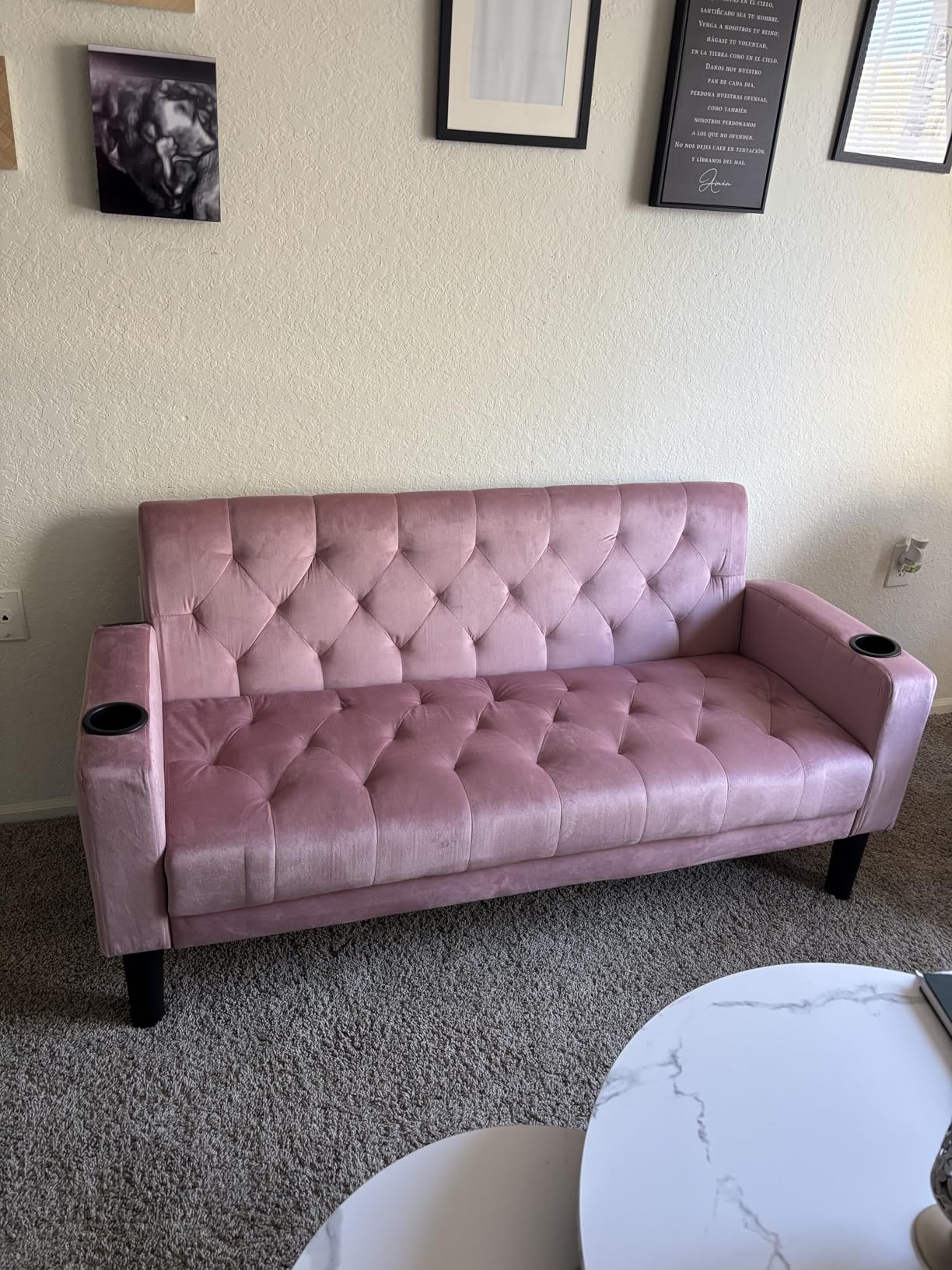 62'' Leather Loveseat Sofa Set with Chairs, 3-Piece Living Room Furniture customer photo 2