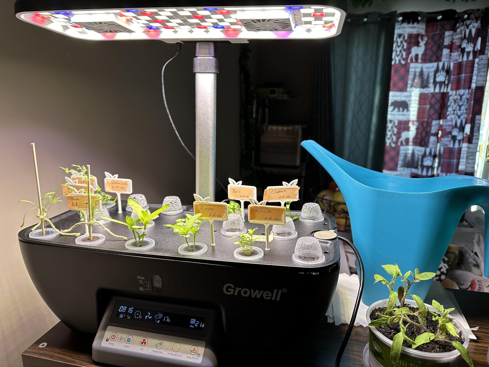 Growell 17 Pods Hydroponics Growing System Kit, Indoor Garden with 2 Fans customer photo 2
