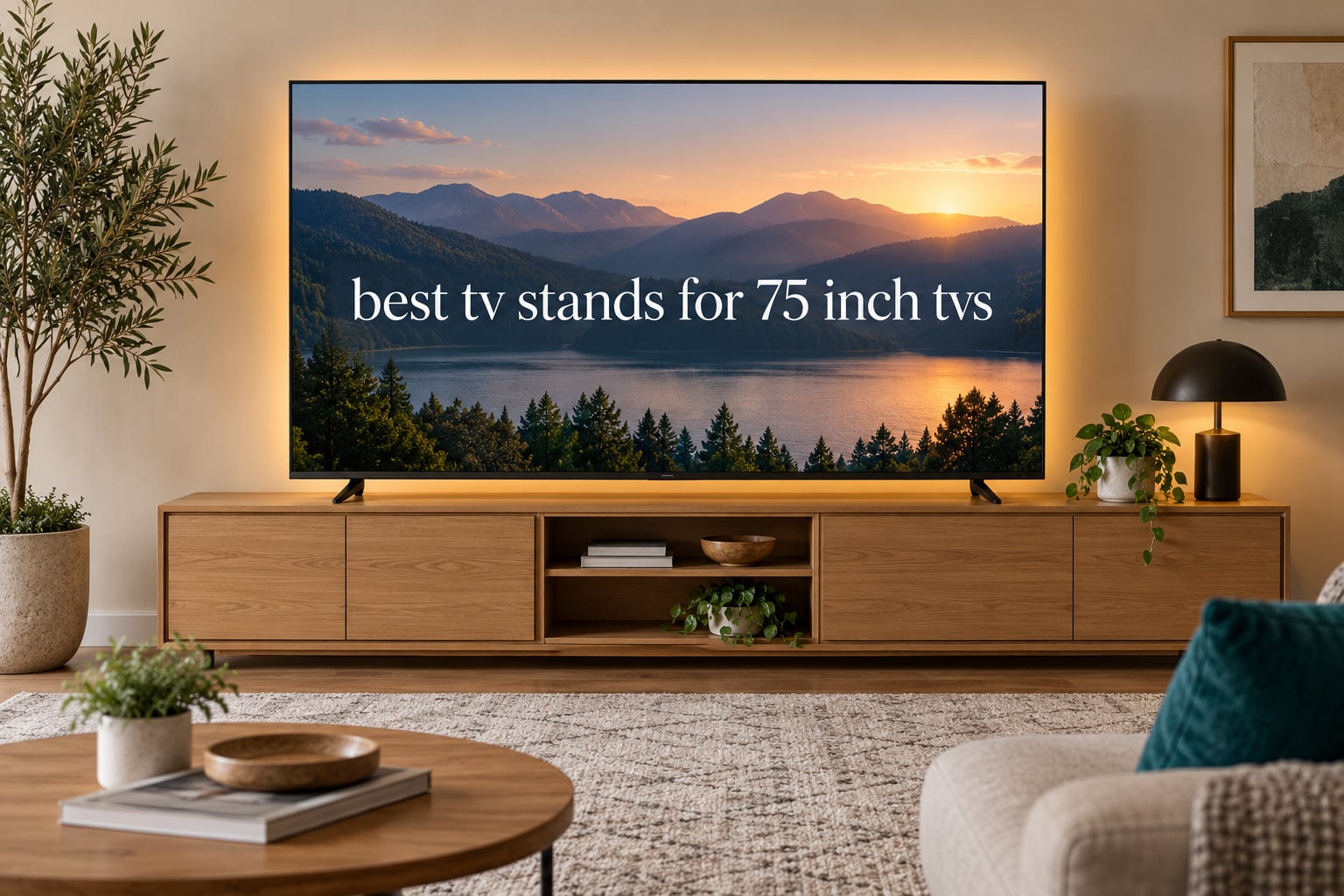 best tv stands for 75 inch tvs