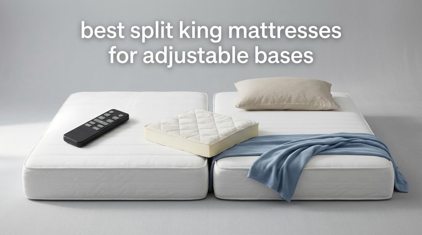 best split king mattresses for adjustable bases