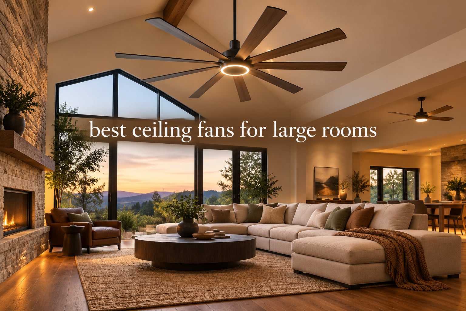 best ceiling fans for large rooms